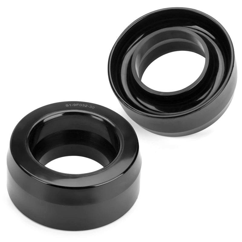 KSP PERFORMANCE KSP 3inch Level kit for Dodge Ram 1500 2WD 1994-2018, 3" Front Coil Spring Spacers Compatible with Ram 2500 3500 2WD 1994-2011, PU Suspension Leveling Lift Kits Raise 3in on Dodge Ram (2pcs Black) - Image 1