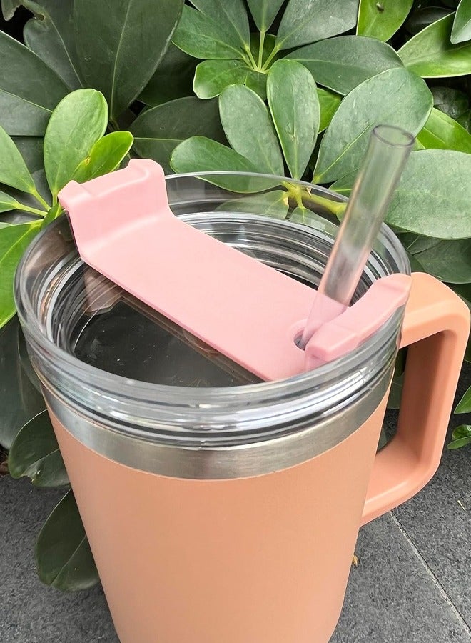 Generic 40oz Cup Lid Insulated Tumbler Lid Silicone Car Cup Lid for Auto Use Two 40oz Gray Lids + One 40oz Beige Lid  - Image 5