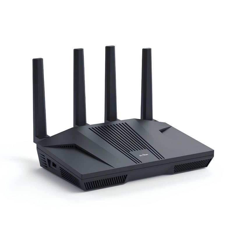 GL.iNet GL.iNet GL-MT6000(Flint 2) WiFi 6 Router | Gaming WiFi Router | 2 x 2.5G Multi-Gig Port+4 x 1G Ethernet Ports | Mass Device Connectivity | Rapid OpenVpn & WireGuard | 802.11ax | Long Range Coverage  - Image 1