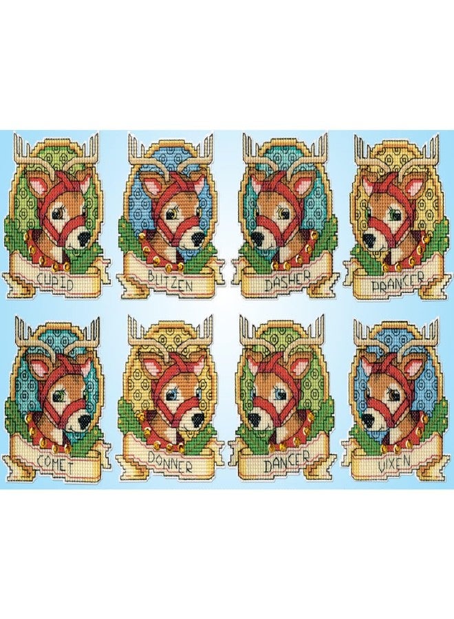 DesignWorks Ink Design Works Crafts Reindeer Counted Cross Stitch Ornament Kit - Image 1