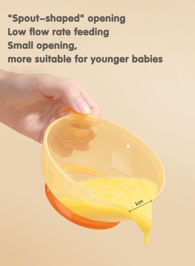 Sharpdo 4Pcs Baby Silicone Feeding Set, Led Weaning Supplies for Baby, Include Soft Spoon, Fruit Feeder, Silicone Bib, Toddler Bowl, Dinnerware Dishes for Kids - Image 5