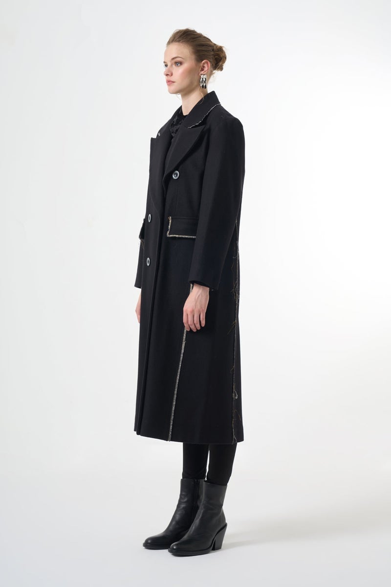 MissWhence Double-breasted Overcoat - Grey - Image 4