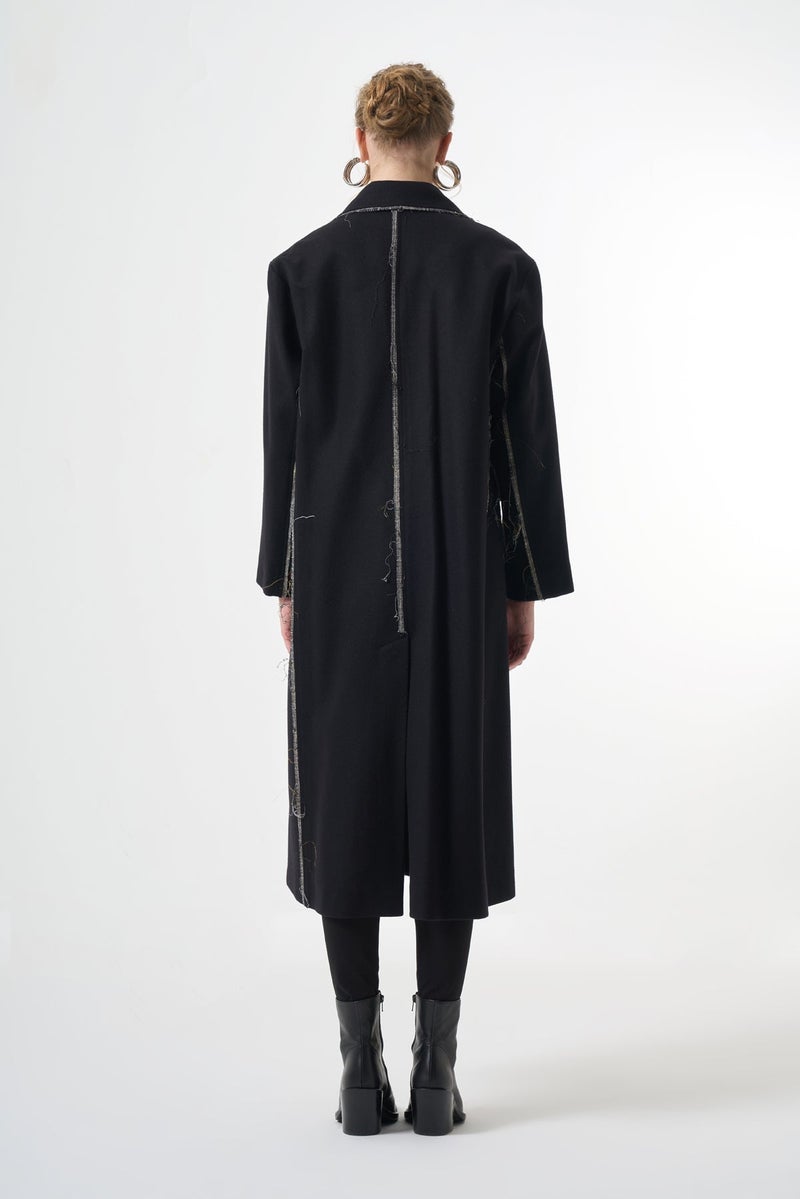 MissWhence Double-breasted Overcoat - Grey - Image 5