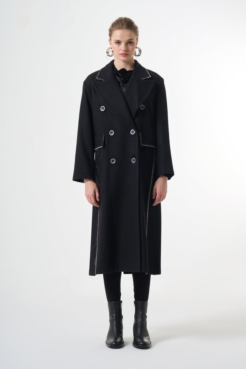 MissWhence Double-breasted Overcoat - Grey - Image 3