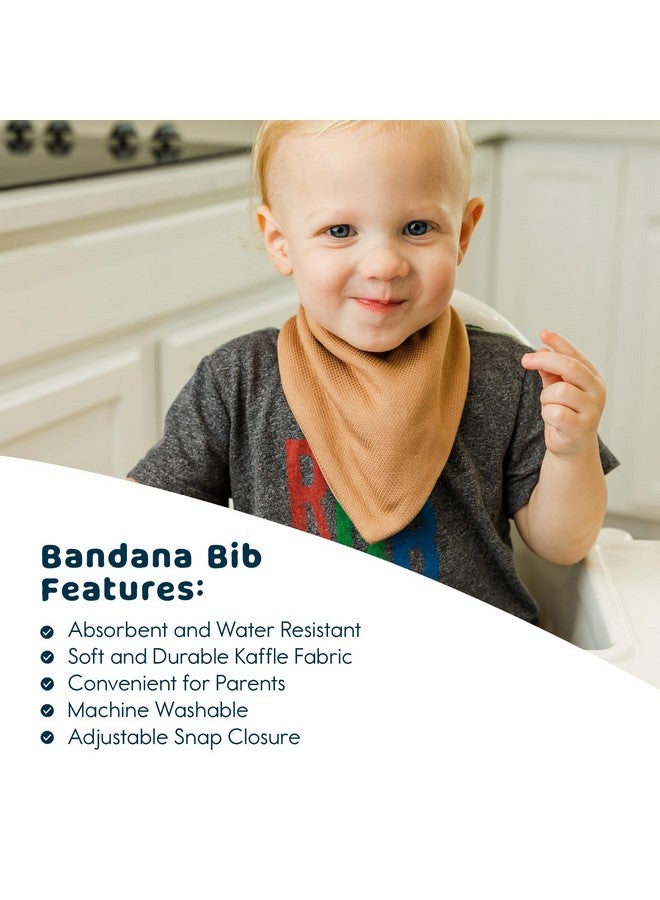 Tiny Twinkle Bandana Scarf Bibs 6 Pack - Water Resistant And Absorbent Infant Drool And Teething Bandana Baby Bibs (Girl Set 6-Pack)  - Image 2
