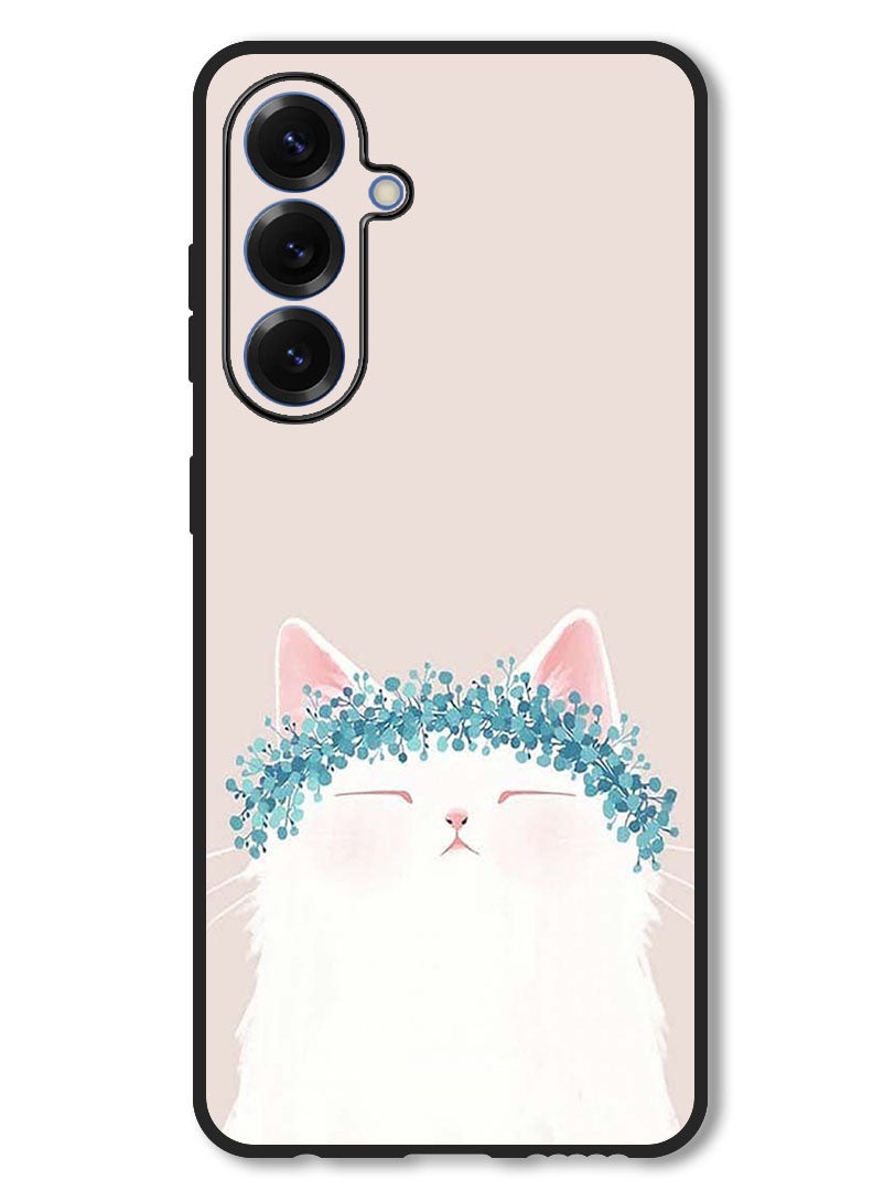 Theodor Case Compatible with Samsung Galaxy A26 Protection Shockproof Bumper Cover Cat Queen - Image 1