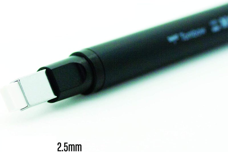 Tombow Mono Zero Square Shape Black Holder Eraser (EH-KUS11) - Image 4