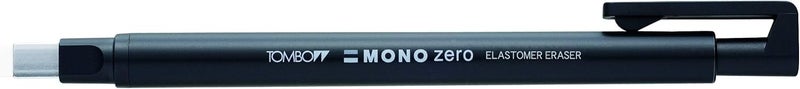 Tombow Mono Zero Square Shape Black Holder Eraser (EH-KUS11) - Image 1