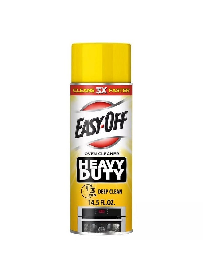 Easy Off Easy Off Heavy Duty Oven Cleaner, Destroys Tough Burnt on Food and Grease, Lemon Scent, 14.5 oz Can  - Image 1