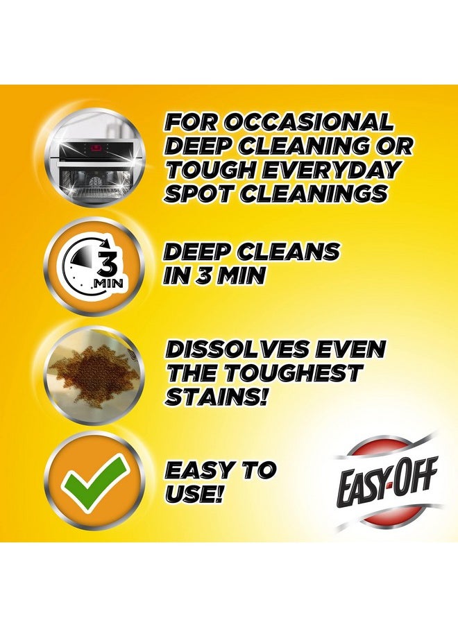 Easy Off Easy Off Heavy Duty Oven Cleaner, Destroys Tough Burnt on Food and Grease, Lemon Scent, 14.5 oz Can  - Image 4
