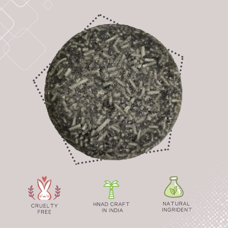 Aaranyam Detoxing Charcoal Shampoo Bar pack of 3 for MenWomen Castor oil  Tea tree essential oil Shampoo Bar for extra oily Hair 100 Biodegradable  100g - Image 3