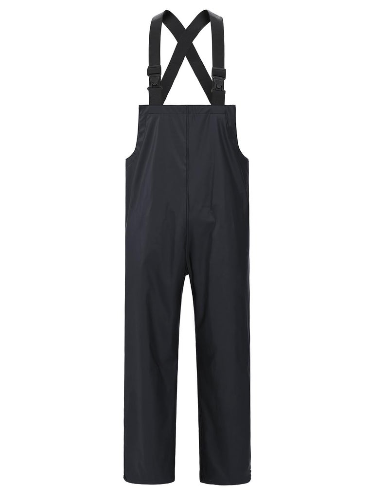 fit space Town & Field Waterproof Overall Rain Pants, Heavy-Duty Rubber Bib, Unisex Fit Workwear for Industrial, Fishing, Farming, Black, X-Large - Image 1