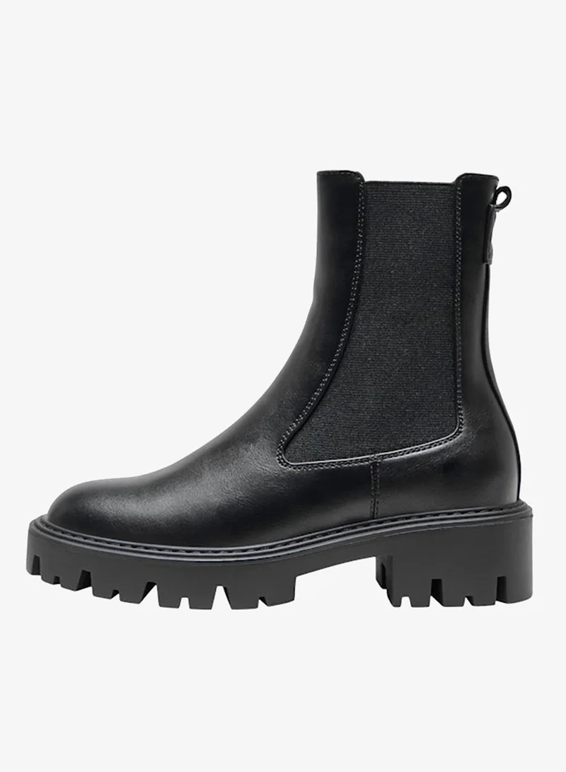 اونلي PU Chunky Chelsea Boots