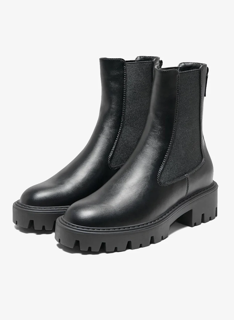 اونلي PU Chunky Chelsea Boots