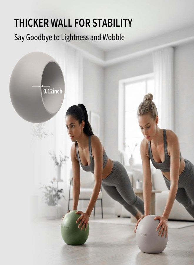 FITMIND Pilates Ball 8 inch, Small Yoga Ball Extra Thick, Mini Pilates Ball with Pump, Non-Slip Surface Small Exercise Ball for Physical Therapy, Stretching, Strength & Core Training - Image 2