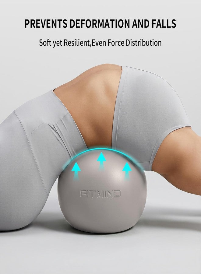 FITMIND Pilates Ball 8 inch, Small Yoga Ball Extra Thick, Mini Pilates Ball with Pump, Non-Slip Surface Small Exercise Ball for Physical Therapy, Stretching, Strength & Core Training - Image 5