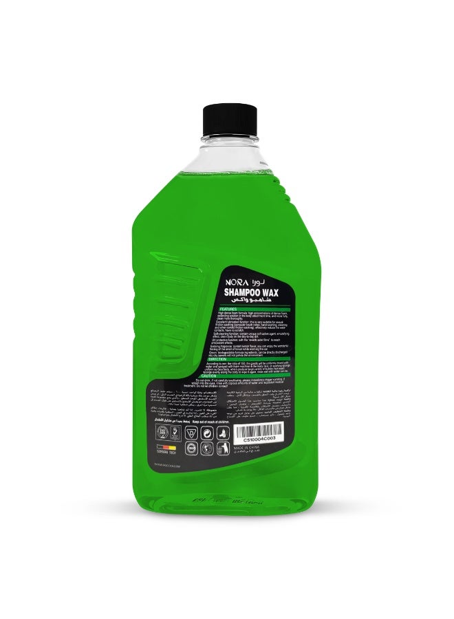 NORA Car Shampoo Wax – 1L + 500ml Combo, Thick Cleaning Foam for Deeper Cleaning, Dual Action Formula, Boosts Shine, UV Protection, Gentle on All Car Surfaces, Easy to Use N-204, N-205 - Image 3
