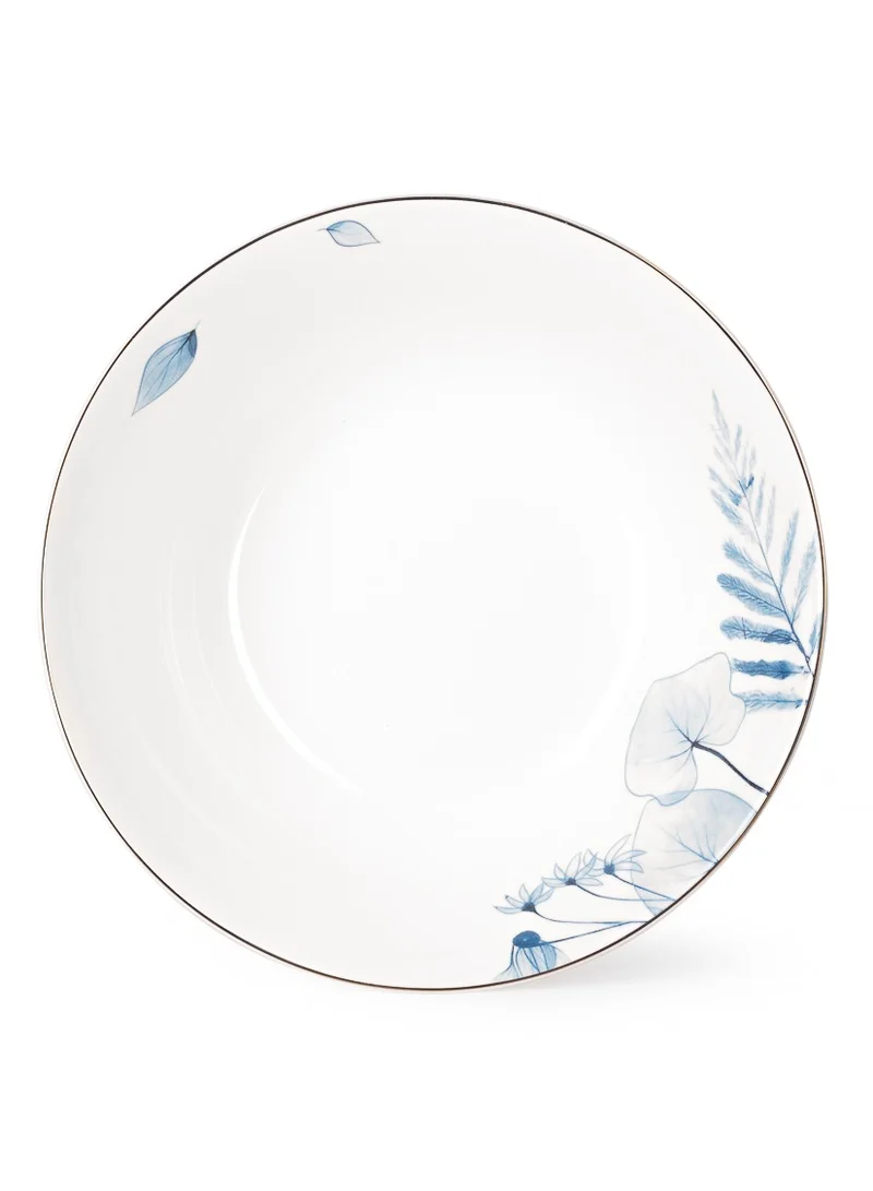 Fissman 2-Piece Salad Bowl 22cm Porcelain Tableware Lyon Series, Deep Plate Set, For Cereal, Salad, Pasta, Soup, Dessert, Serving of Rice- For Breakfast, Lunch and Dinner