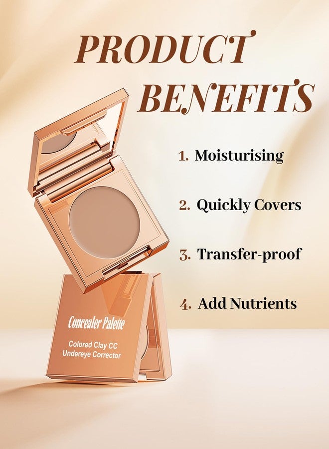 Lestpola Under Eye Concealer Brightener, Cream Colored Clay CC Undereye Corrector - Image 5