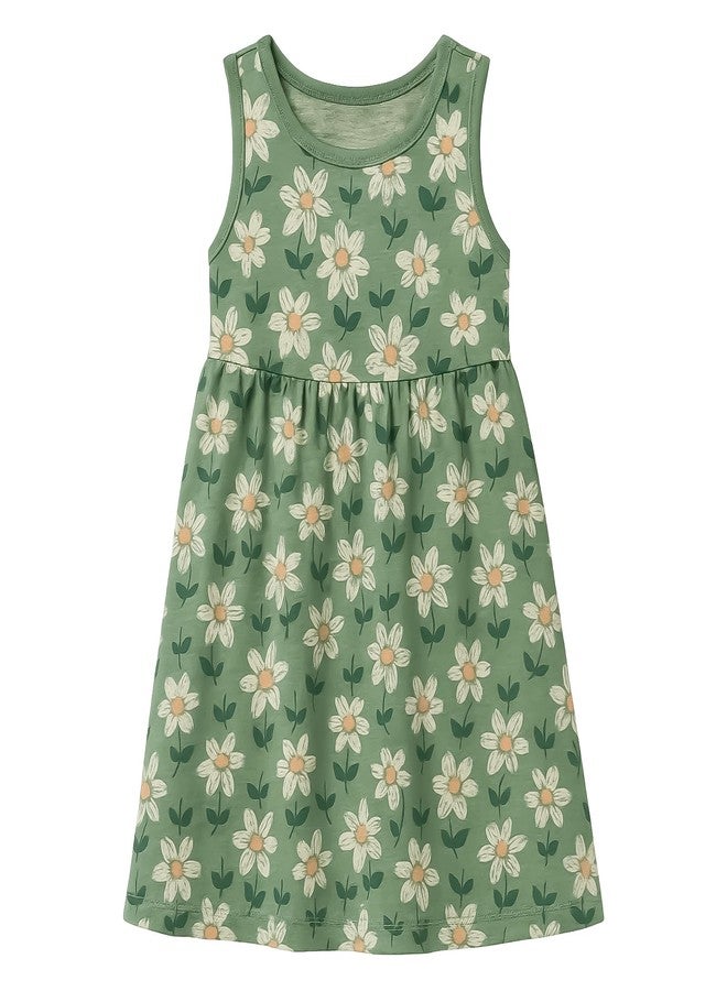 EIO طقم ملابس أطفال قطني مطبوع من إي أو أو (طقم فستان بدون أكمام رقم 2، مقاس 18-24 شهرًا)، تشكيلة متنوعة - Image 4