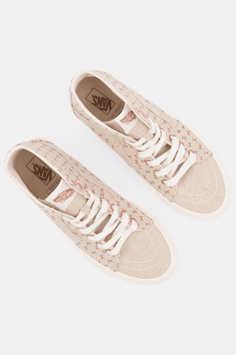 VANS أحذية رجال سكيت 8 بقصّة عالية بلون البيج - Image 4