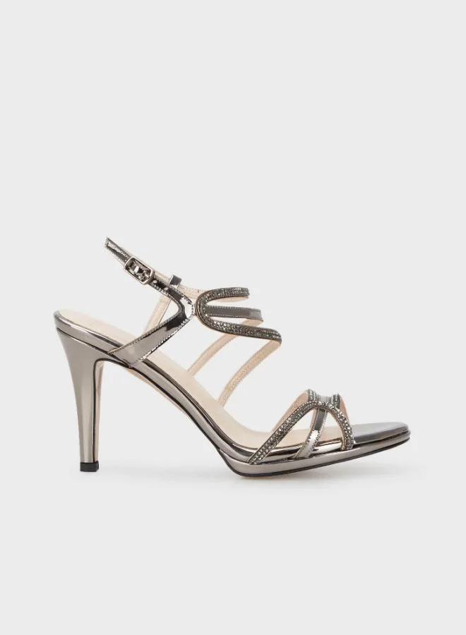 Lela Lela Stoned Heeled Evening Shoes Women's SHOES 347587717