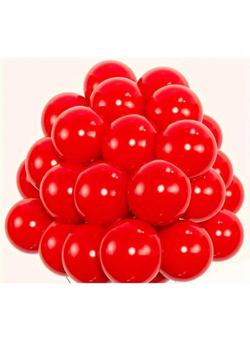 KRONFOL 50 pcs pPremium Red Latex Balloons  Perfect for Birthdays, Graduations, Valentine's & Weddings - Image 1