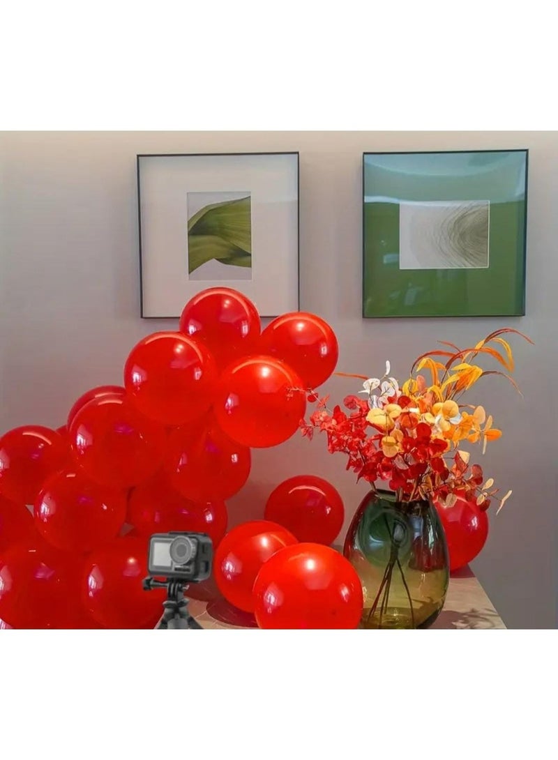 KRONFOL 50 pcs pPremium Red Latex Balloons  Perfect for Birthdays, Graduations, Valentine's & Weddings - Image 2