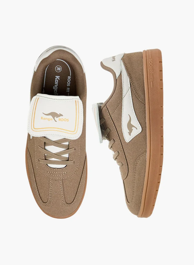 كانغاروس Women's Logo Patch Lace-Up Sports Shoes