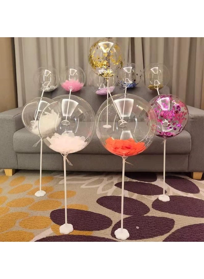 Efay Bobo Balloons, 25 pack Pre Stretched 24 inch Helium/Air Large Clear Balloons for Stuffing, Beautiful DIY Bubble Balloon Decor for Wedding, Birthday,Graduation Party Decoration - Image 2