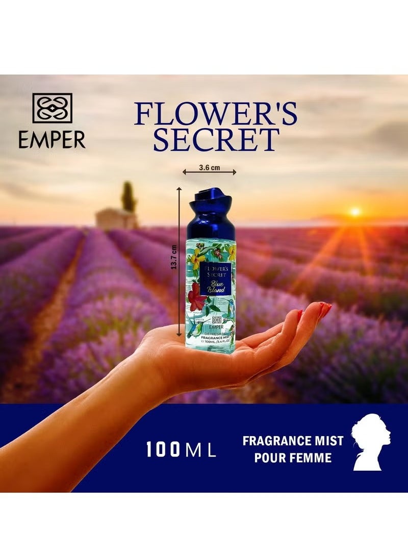 Emper Flower's Secret Blue Island - Body Mist - For Women - 100ml  - Image 2