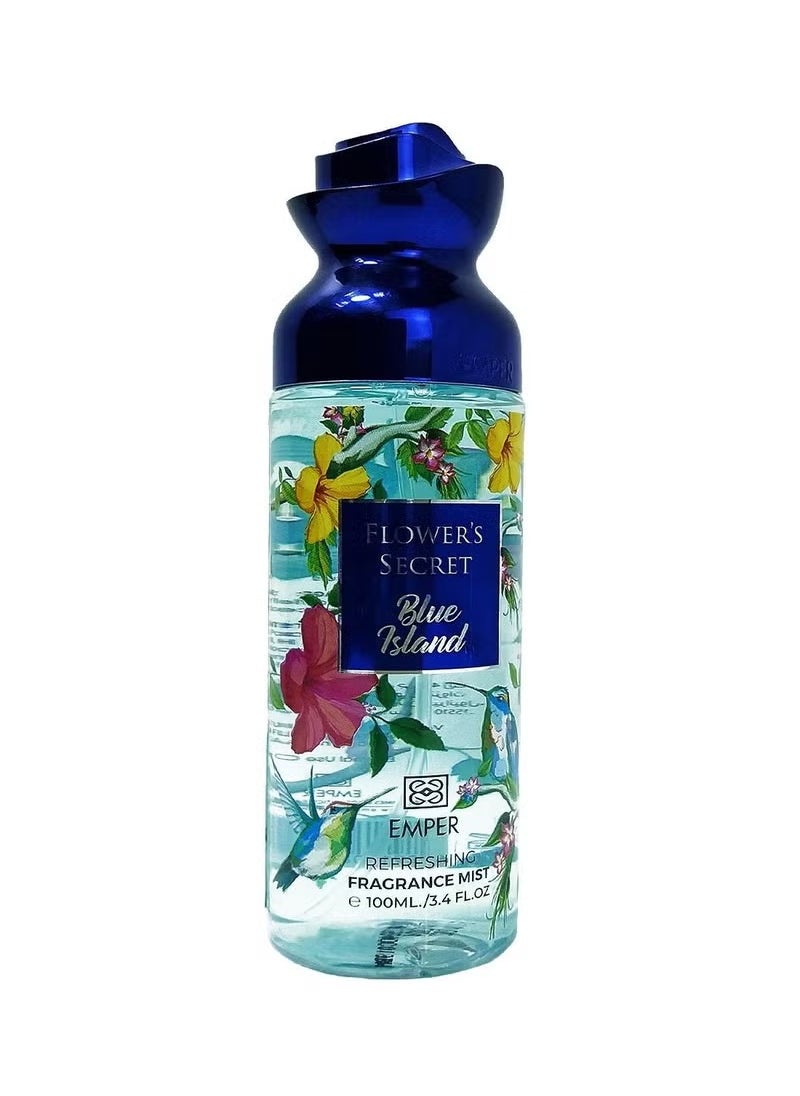 Emper Flower's Secret Blue Island - Body Mist - For Women - 100ml  - Image 1