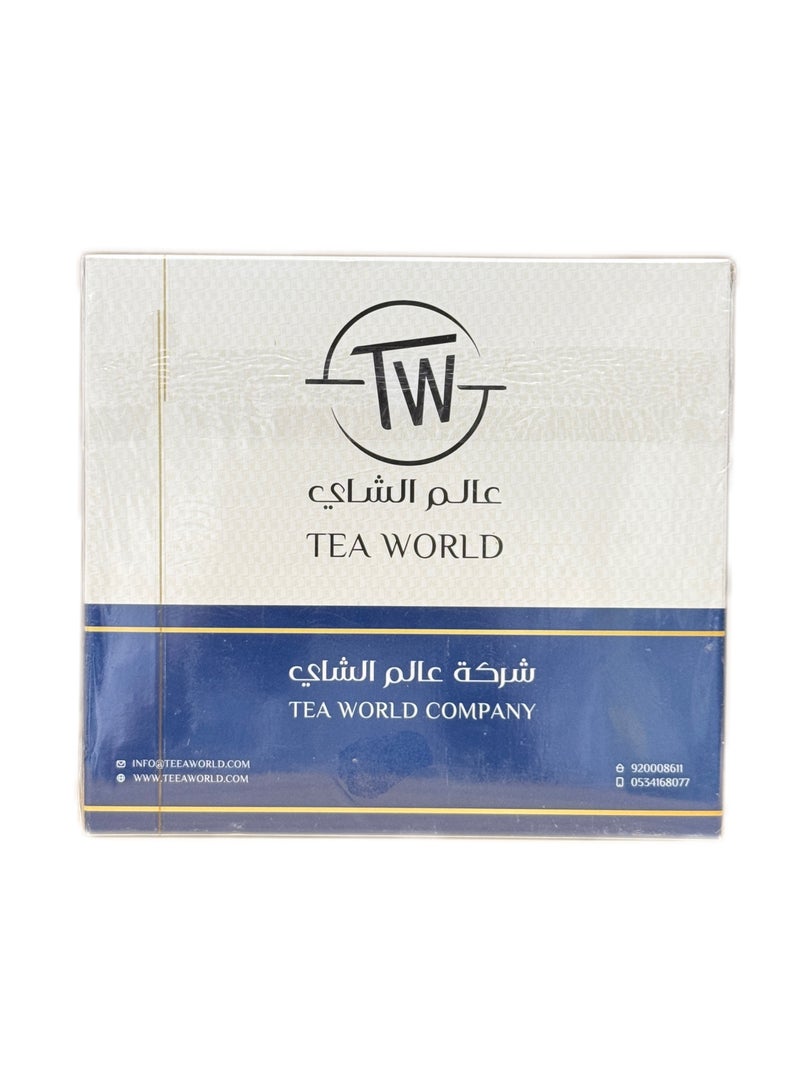 Tea World Premium Black Tea – 100 Tea Bags 2 gm | Strong, Fresh & Aromatic