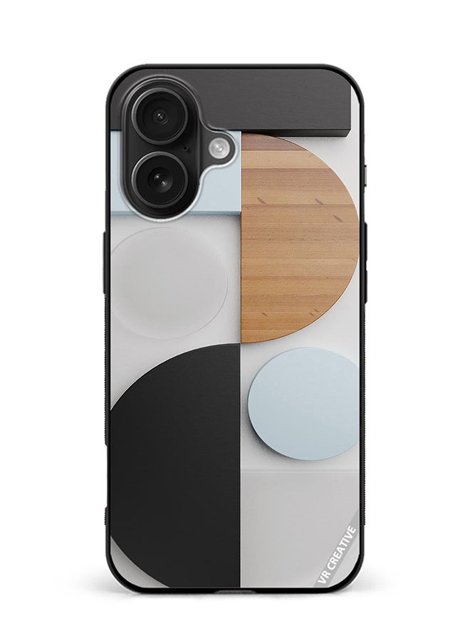 Protective Case Cover For Apple iPhone 16 Abstract Design Multicolour