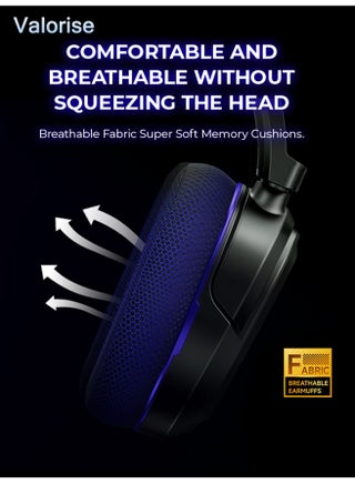 UG-08S Wireless Gaming Headset, 7.1 Surround Sound,Tri-mode 2.4GHz,Bluetooth,Wired Gaming Headphones with,100H Battery, ENC Noise Canceling Mic, RGB Light, for PC PS5 PS4 Mac Switch - view 4