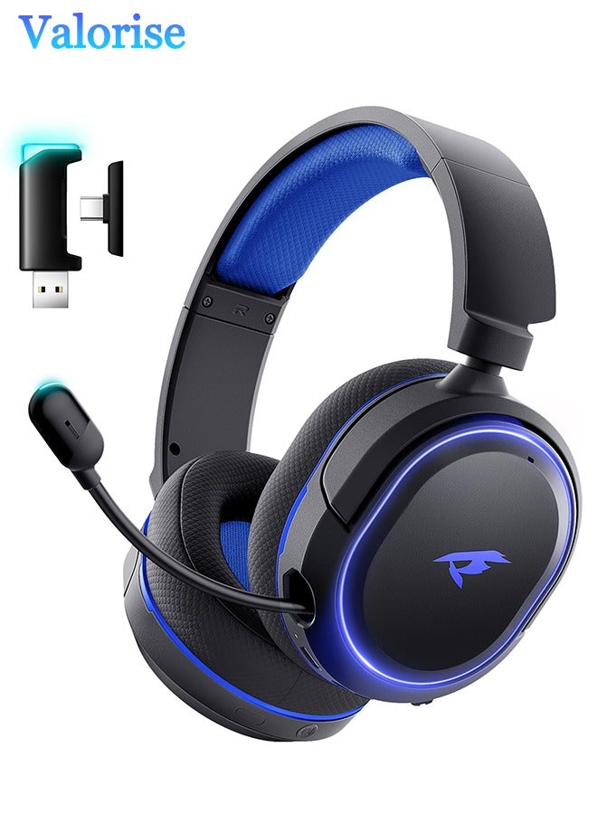 Valorise UG-08S Wireless Gaming Headset, 7.1 Surround Sound,Tri-mode 2.4GHz,Bluetooth,Wired Gaming Headphones with,100H Battery, ENC Noise Canceling Mic, RGB Light, for PC PS5 PS4 Mac Switch - Image 1
