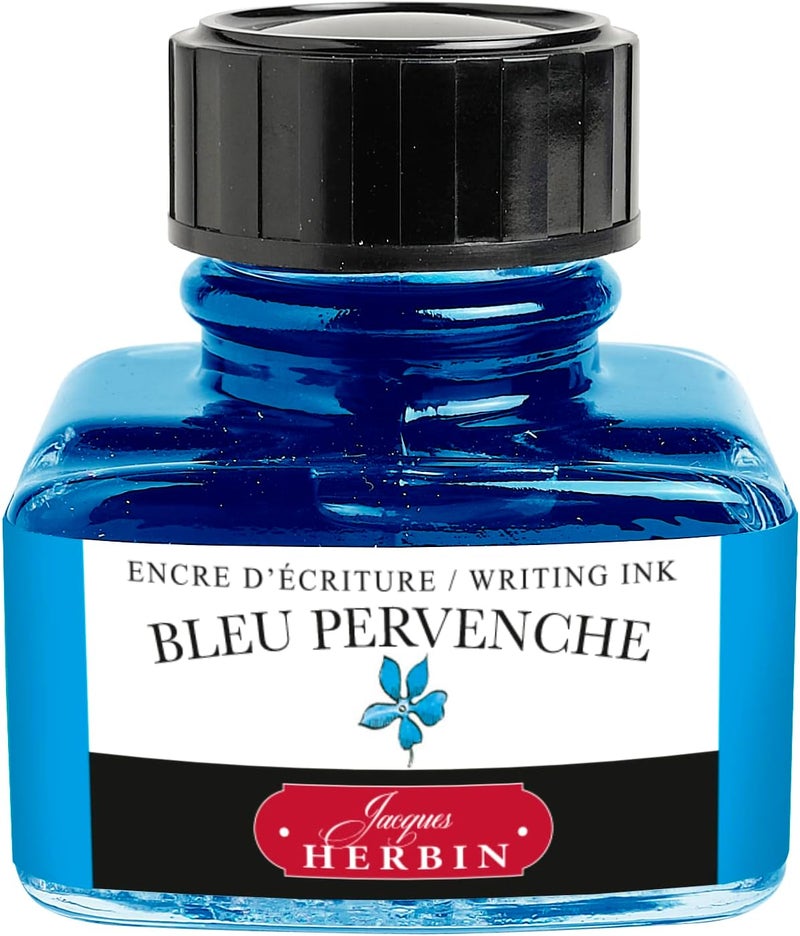 Jacques Herbin Herbin J. Fountain Pen Ink - 30 ml Bottled - Bleu Pervenche - Image 1
