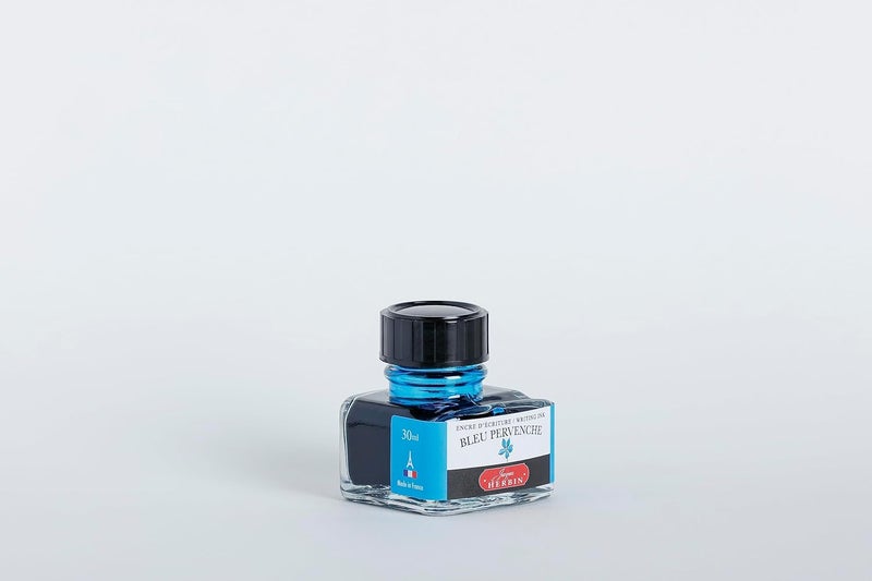 Jacques Herbin Herbin J. Fountain Pen Ink - 30 ml Bottled - Bleu Pervenche - Image 3