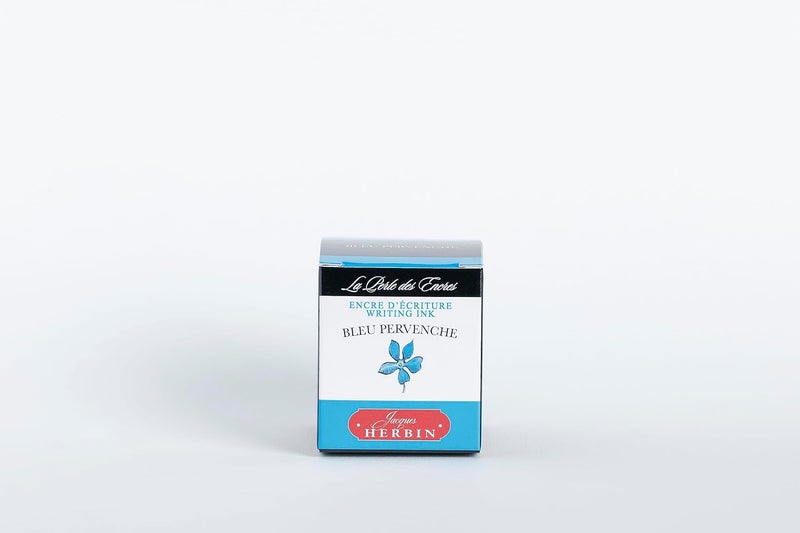 Jacques Herbin Herbin J. Fountain Pen Ink - 30 ml Bottled - Bleu Pervenche - Image 4