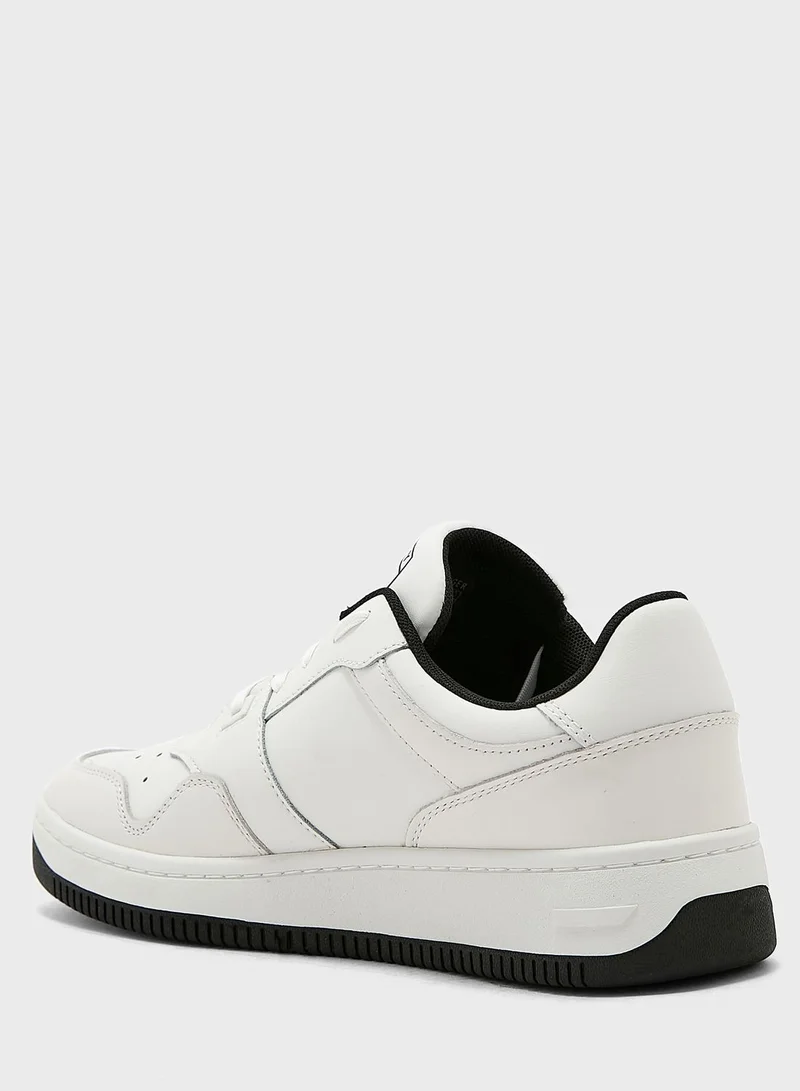 TOMMY JEANS Logo Print Lace Up Sneakers
