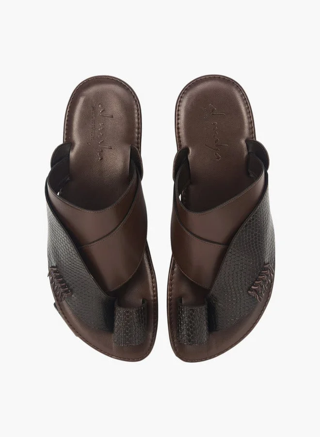 Al Waha Men's Arabic Sandals with Toe Loop - Ramadan Collection
