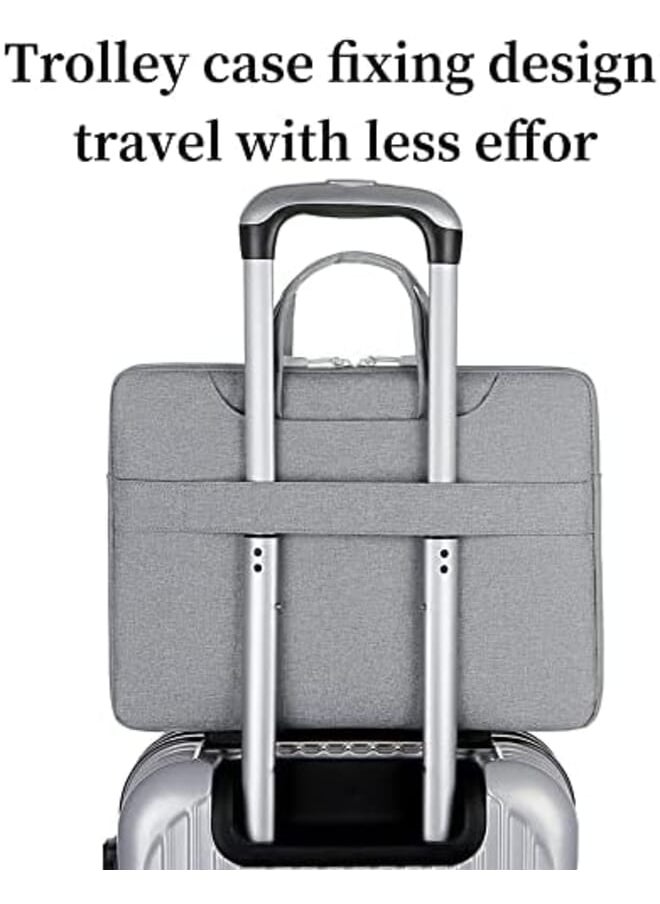 X spring Laptop Shoulder Bag 15.6 Inch Laptop Briefcase With Shoulder Straps And Handle Waterproof Lightweight Computer Shoulder Bag For Men  - Image 2