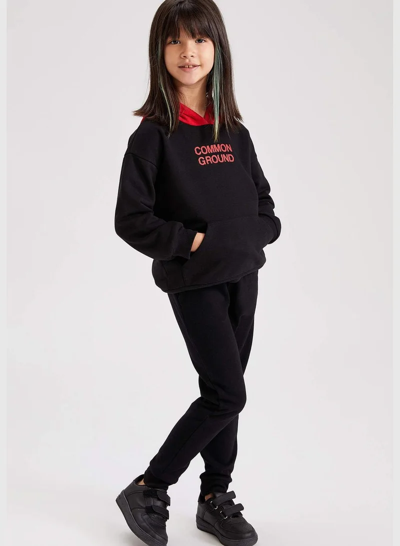 ديفاكتو Girl Knitted Relax Fit Crew Neck Sweat Shirt
