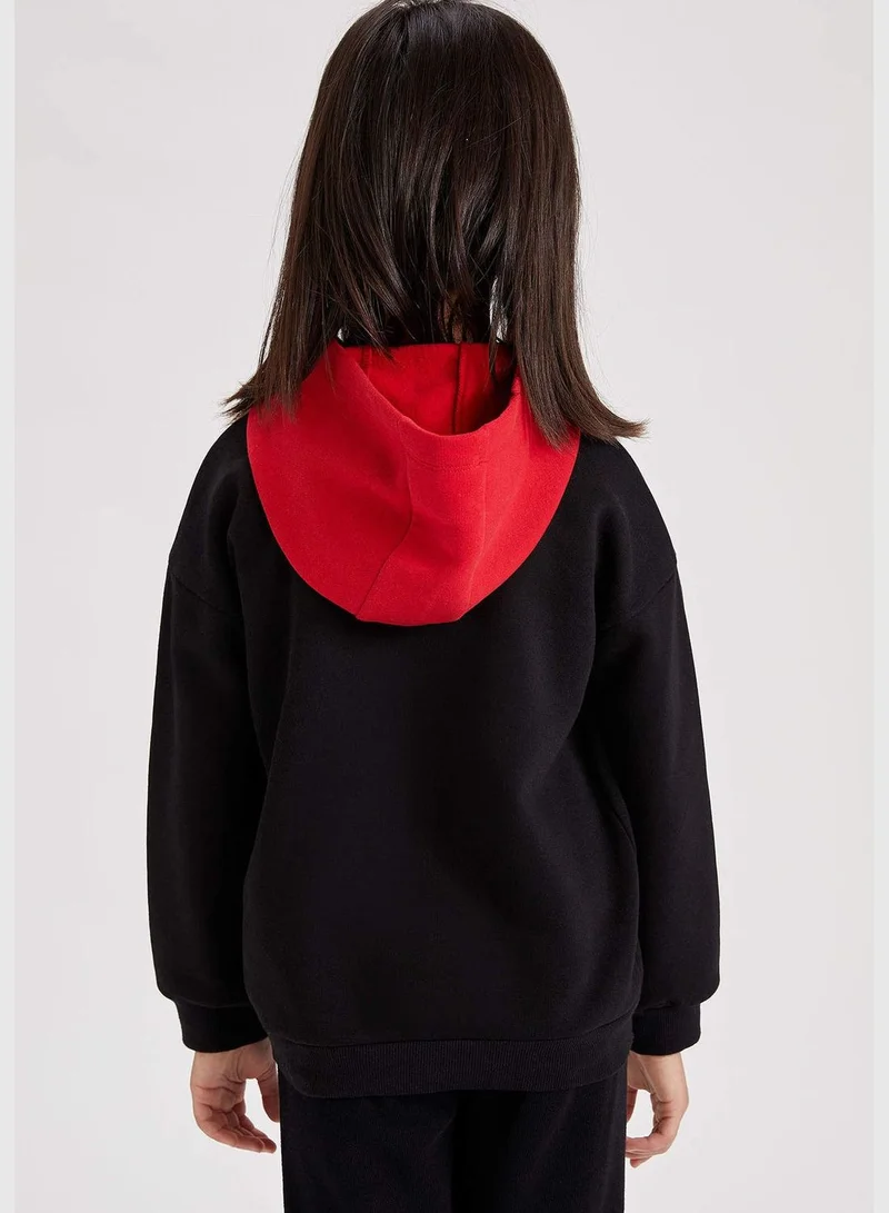 ديفاكتو Girl Knitted Relax Fit Crew Neck Sweat Shirt