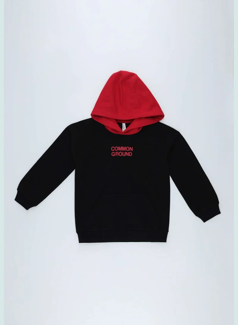 ديفاكتو Girl Knitted Relax Fit Crew Neck Sweat Shirt