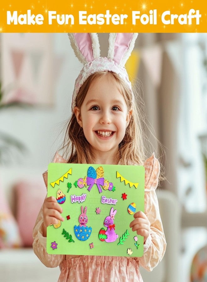 ZMLM Foil Art Kit for Kids - Easter Crafts for Kids 4-8 8-12 Gifts, Fun Mess Free Activity, Easter Basket Stuffers, Girls Boys Arts and Crafts Games Toys (Easter) - Image 3