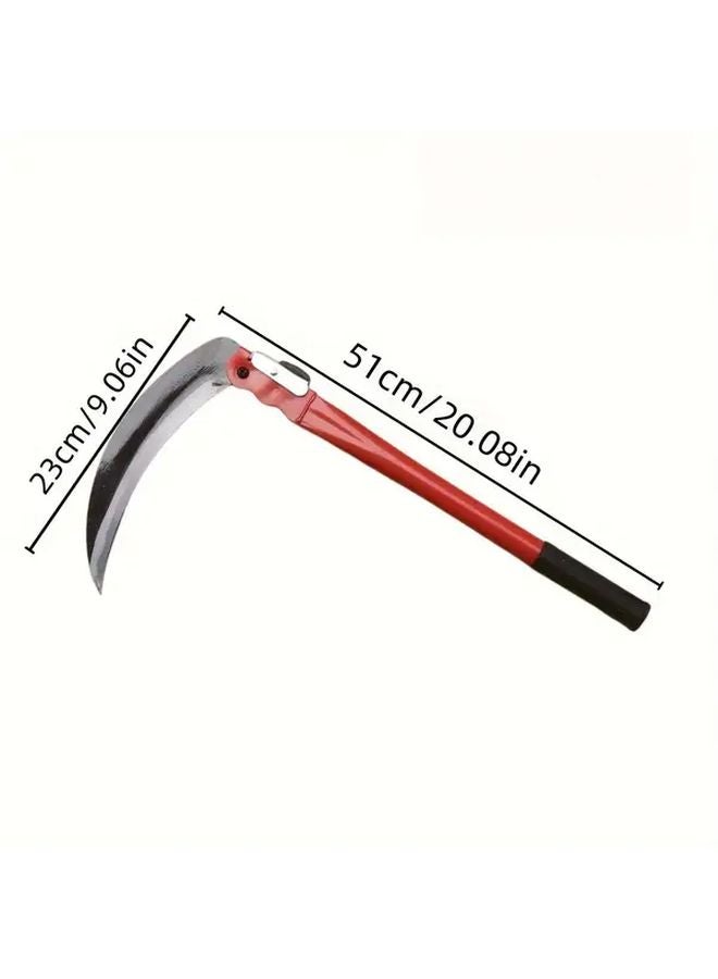 16.14in Manganese Steel Folding Sickle Lightweight Dual Purpose Grass Cutting and Pruning Tool - Image 5