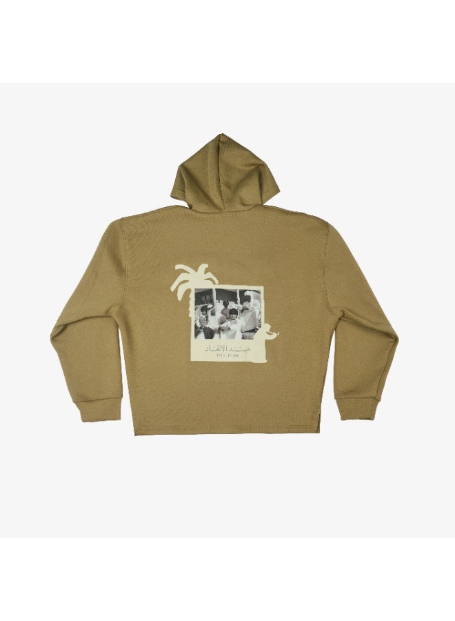 Eid Al Etihad Sheikh Zayed- Green Hoodie - Image 2