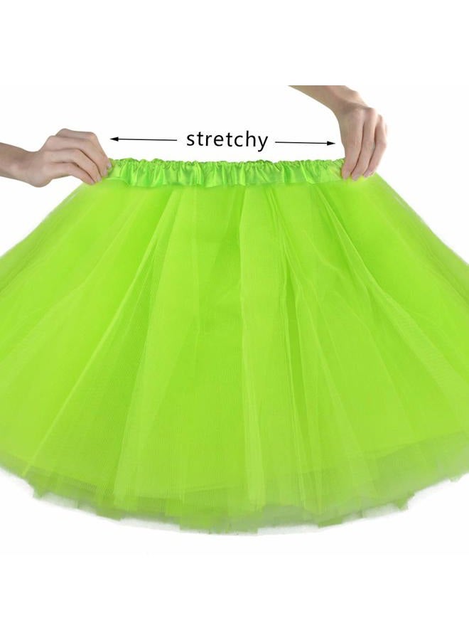 Miayon Kids 6 in 1 Costume Accessories 1970s 1980s Fancy Outfits and Dress for Cosplay Party Theme Party for Girl, Green, One size - Image 4