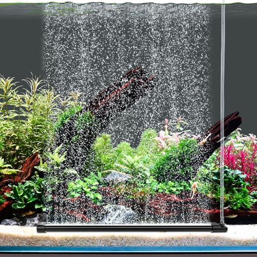 hygger Aquarium Bubble Curtain Wall Quiet Fish Tank Air Stone with Accessories High Dissolved Aquarium Bubbler Oxygen Diffuser Decoration for Freshwater Saltwater 157 Long - Image 1